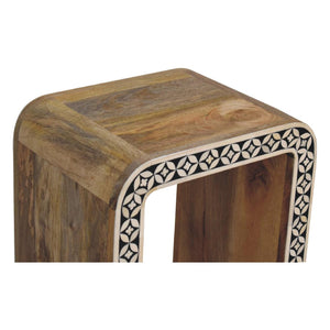 Edessa Bone Inlay End Table