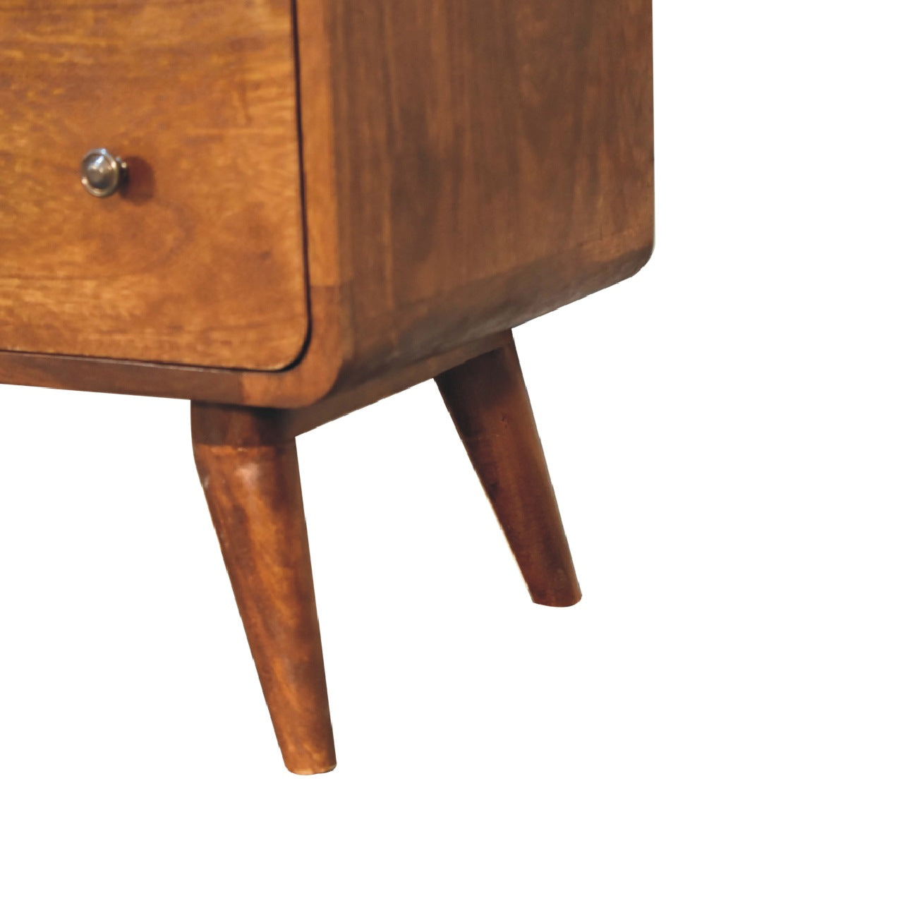 Large Curved Chestnut Chest - Living with Luxury