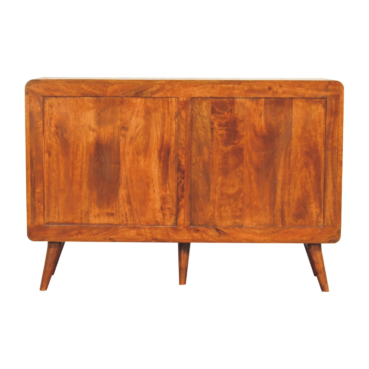 Large Curved Chestnut Chest - Living with Luxury