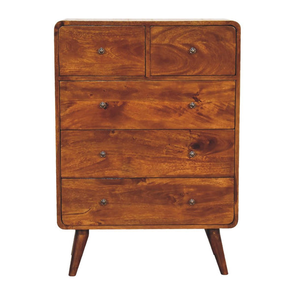 2 over 3 Curved Chestnut Chest