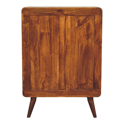 2 over 3 Curved Chestnut Chest - Living with Luxury
