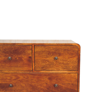 2 over 2 Curved Chesnut Chest - Living with Luxury