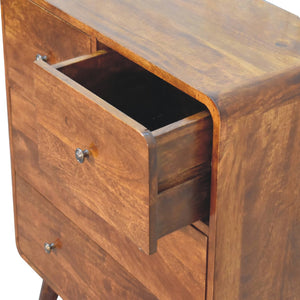 2 over 2 Curved Chesnut Chest - Living with Luxury