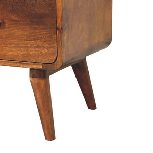 2 over 2 Curved Chesnut Chest - Living with Luxury
