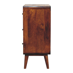2 over 2 Curved Chesnut Chest - Living with Luxury