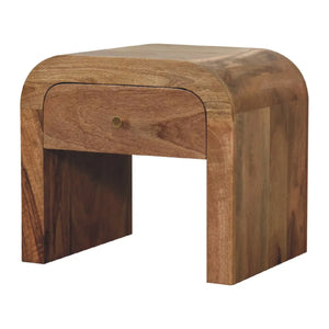 Darcy Bedside Table | Solid Mango Wood with Brass Knob