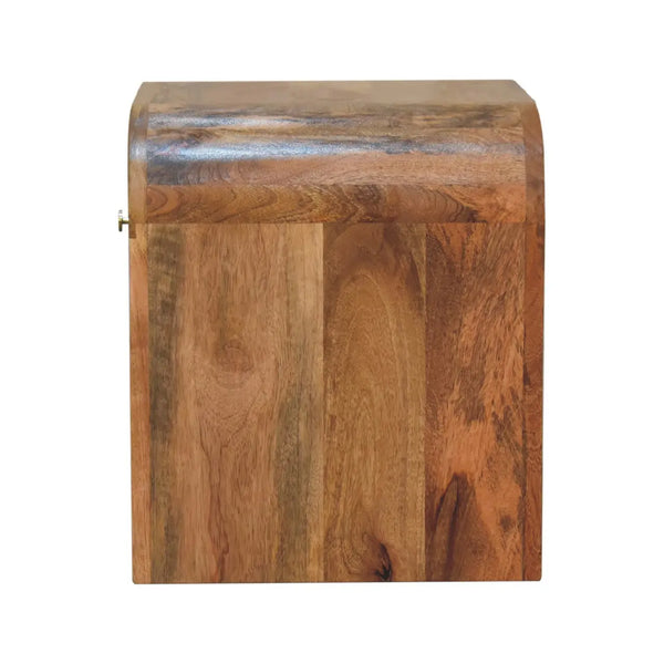 Darcy Bedside Table | Solid Mango Wood with Brass Knob