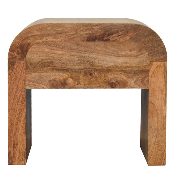 Darcy Bedside Table | Solid Mango Wood with Brass Knob
