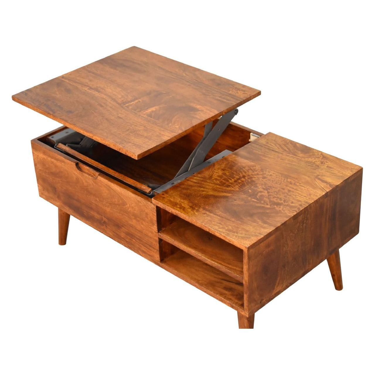 Chestnut Handle Coffee Table - Living with Luxury
