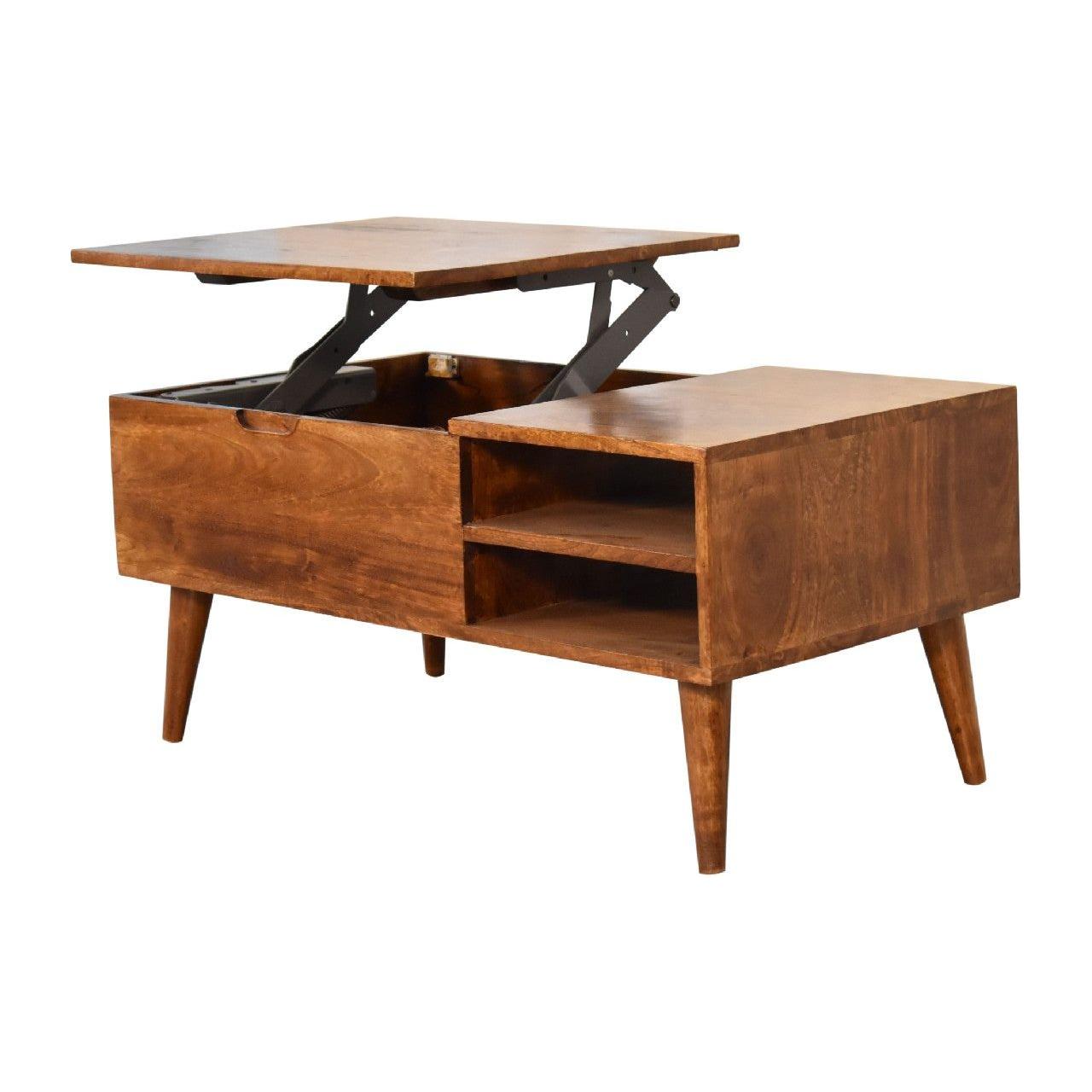 Chestnut Handle Coffee Table - Living with Luxury