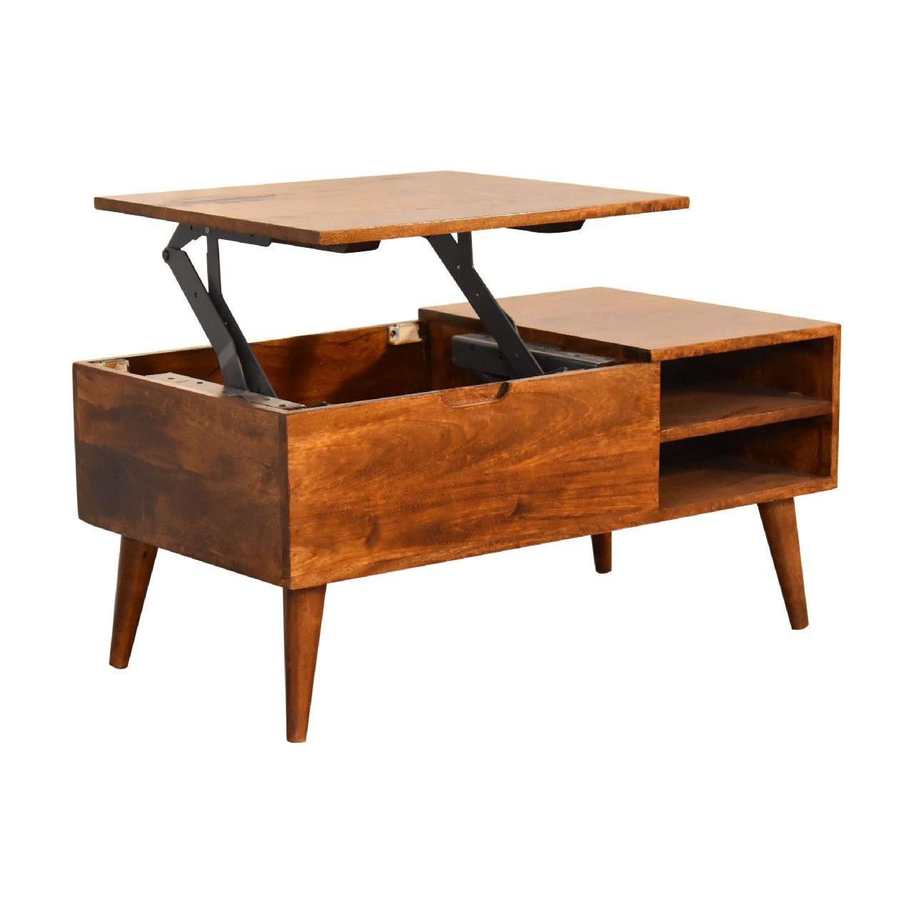 Chestnut Handle Coffee Table - Living with Luxury