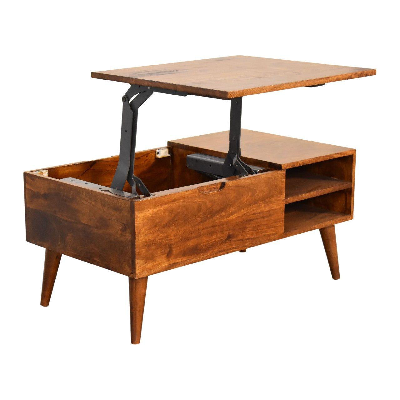 Chestnut Handle Coffee Table - Living with Luxury