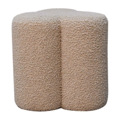 Mud Boucle Clover Footstool - Living with Luxury