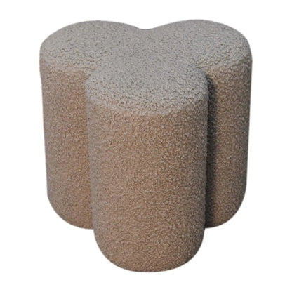 Mud Boucle Clover Footstool - Living with Luxury
