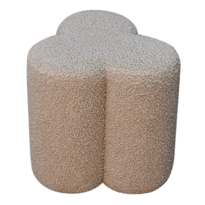 Mud Boucle Clover Footstool - Living with Luxury