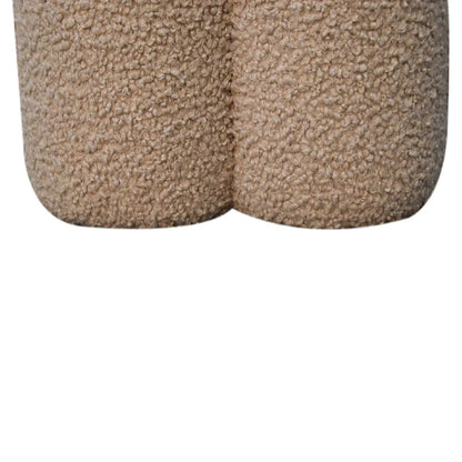 Mud Boucle Clover Footstool - Living with Luxury