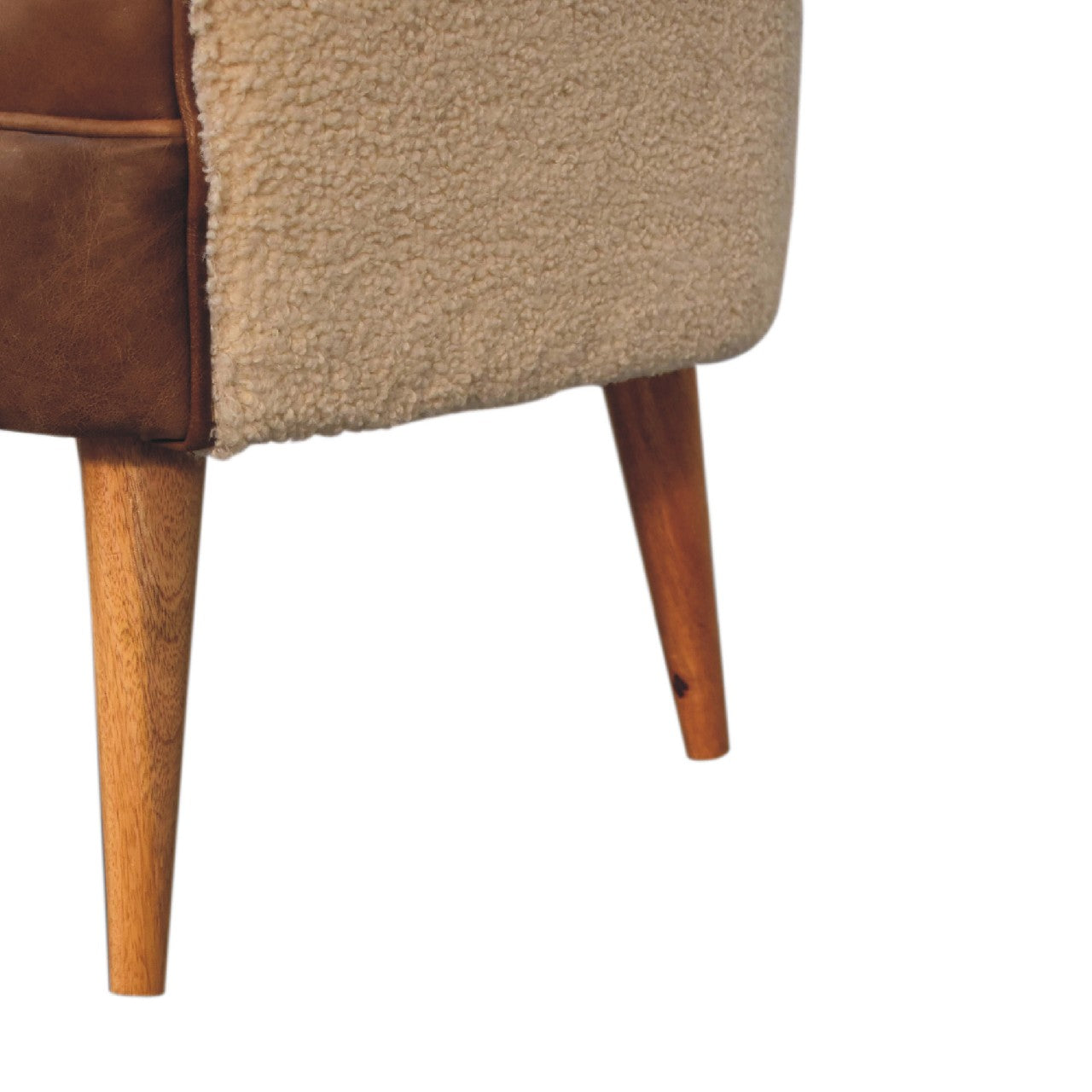 Boucle Cream Buffalo Armchair - Living with Luxury