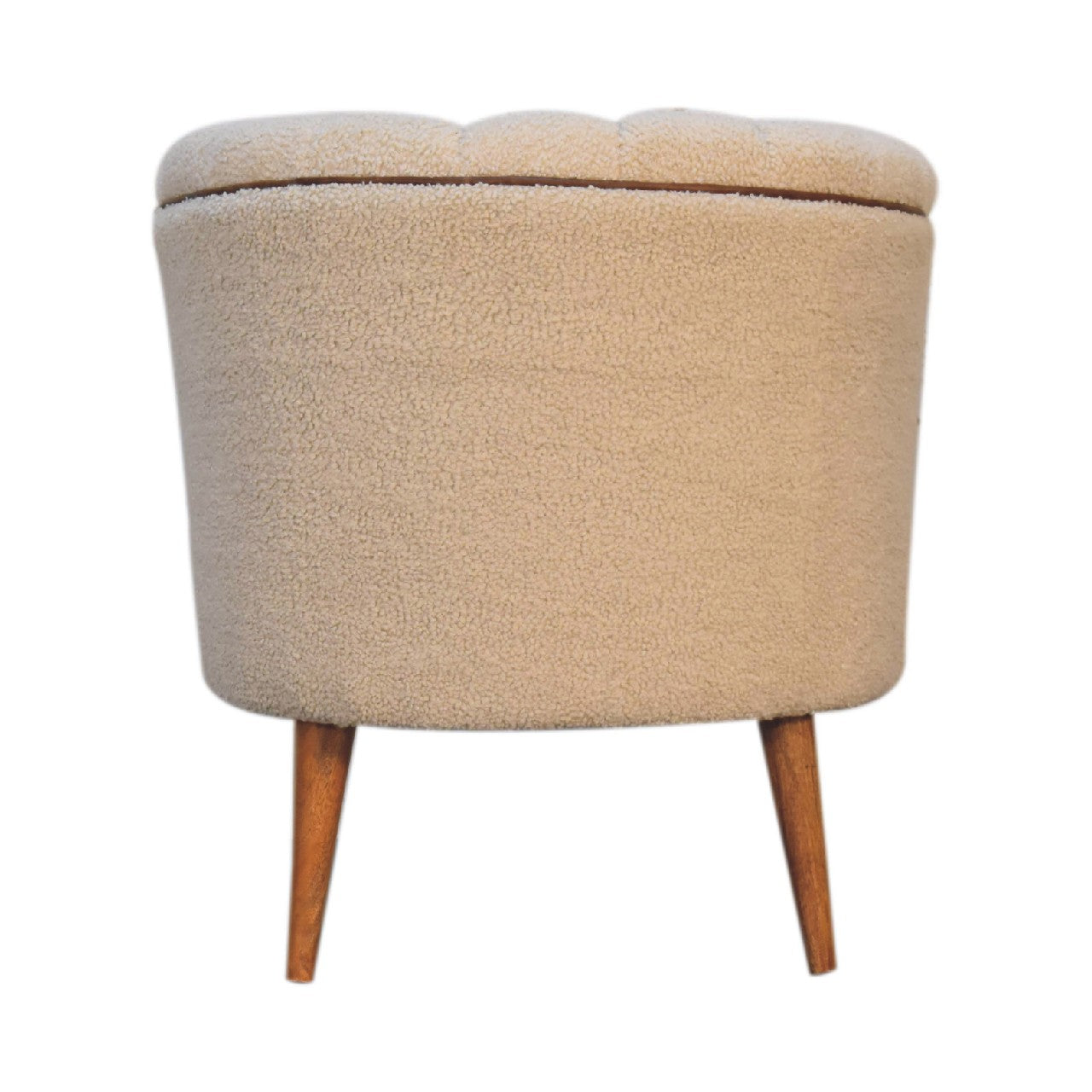 Boucle Cream Buffalo Armchair - Living with Luxury