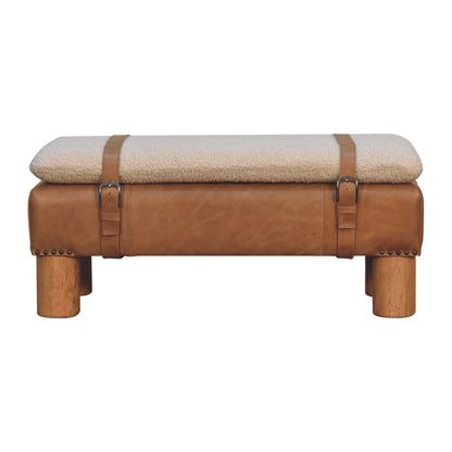 Strapped Cyclinder Bench - Living with Luxury