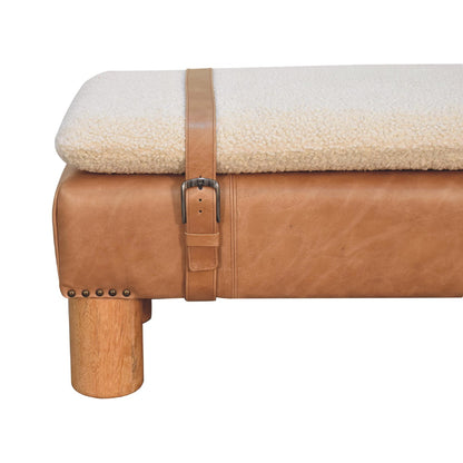Strapped Cyclinder Bench - Living with Luxury