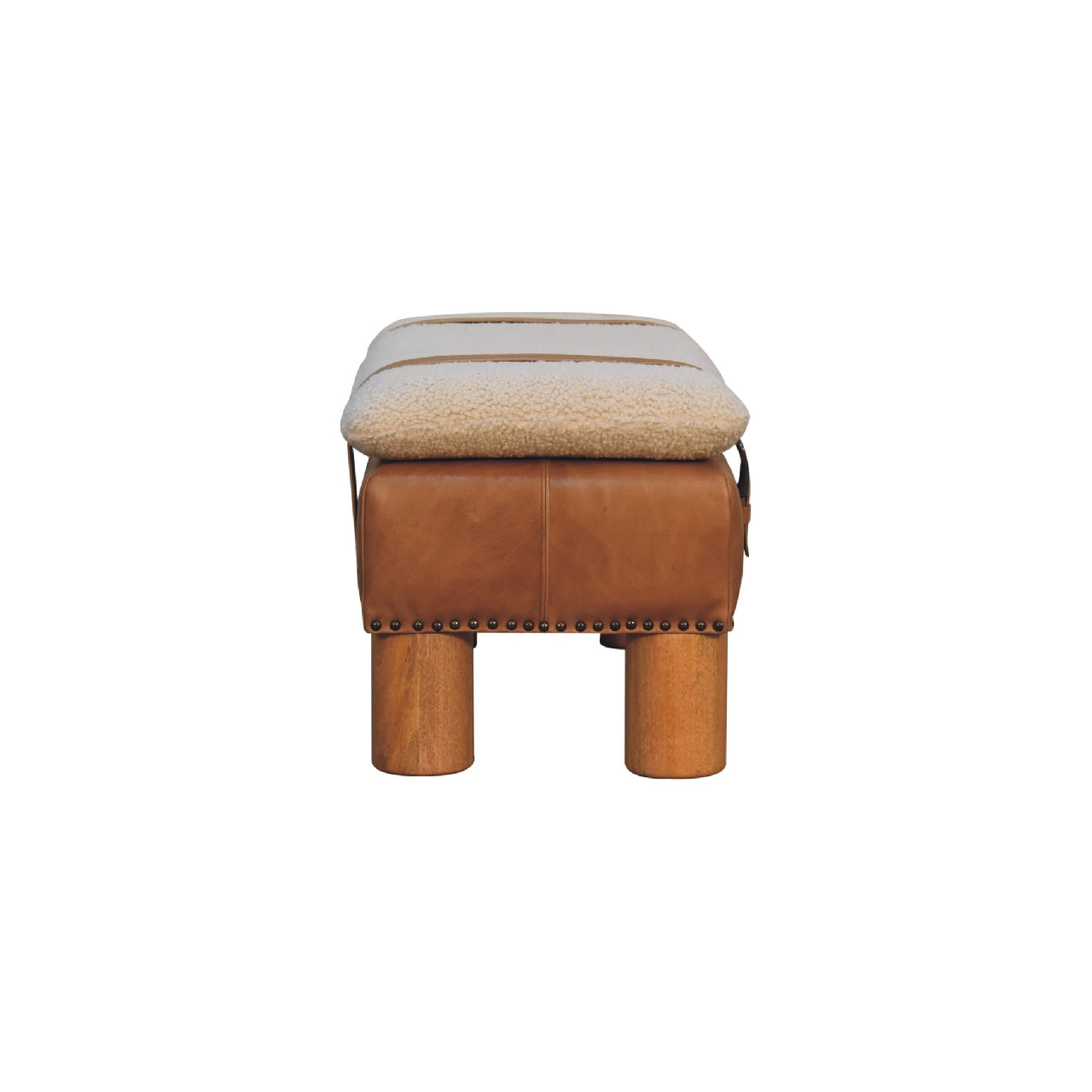 Strapped Cyclinder Bench - Living with Luxury
