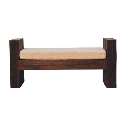 Reclaimed Boucle Bench - Living with Luxury