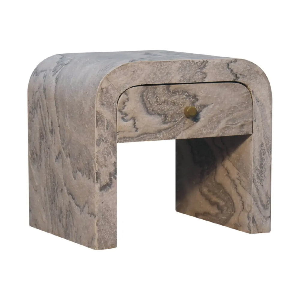 Nouveau Bedside — solid mango wood bedside — Living with Luxury