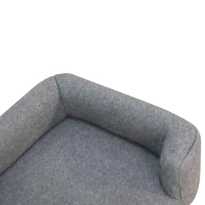 Mini Battleship Tweed Pet Sofa Bed - Living with Luxury