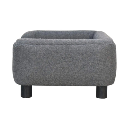 Mini Battleship Tweed Pet Sofa Bed - Living with Luxury