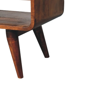 Reverse Curved Chestnut Media Unit