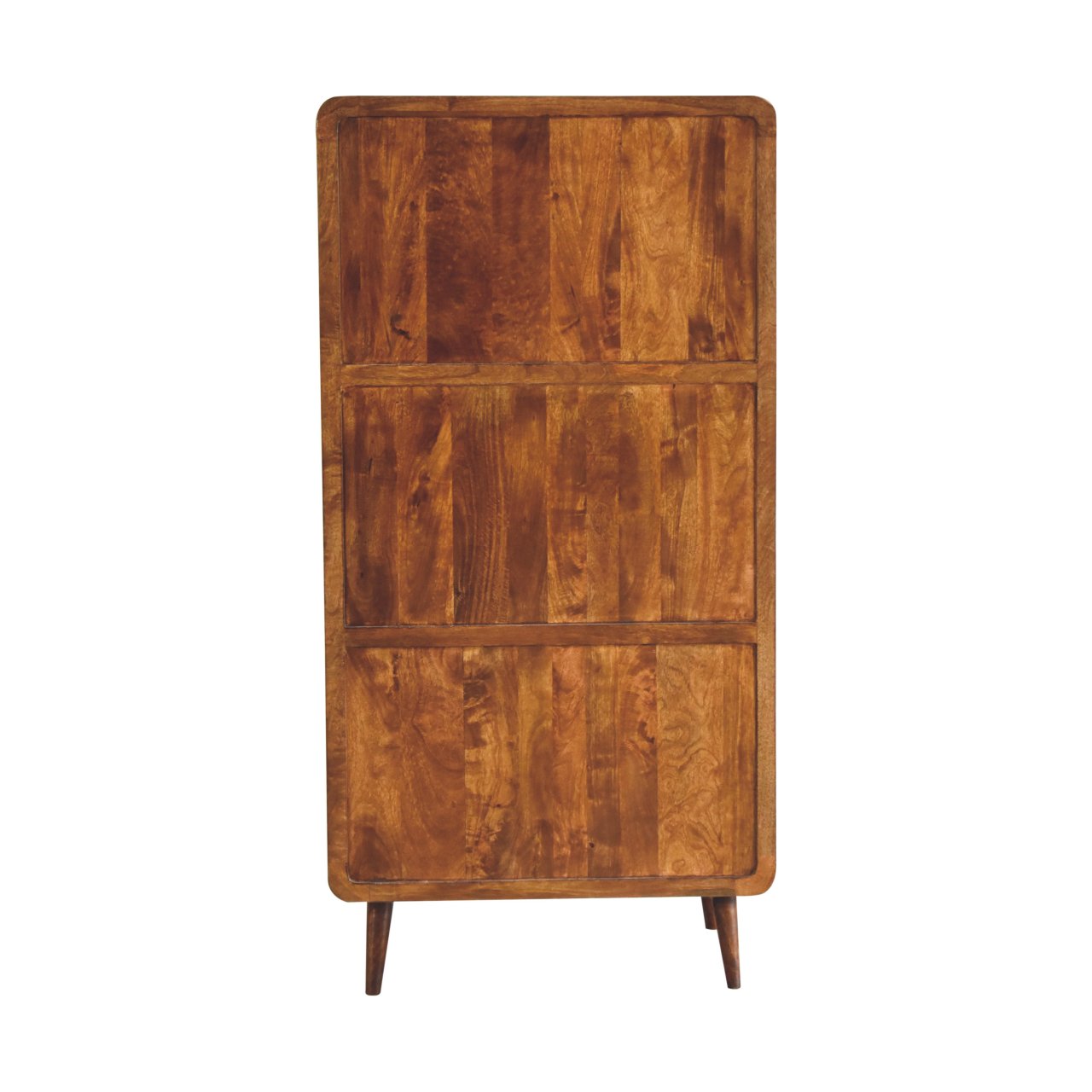 Curved Chestnut Wardrobe - Living with Luxury