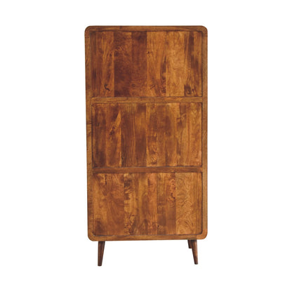 Curved Chestnut Wardrobe - Living with Luxury
