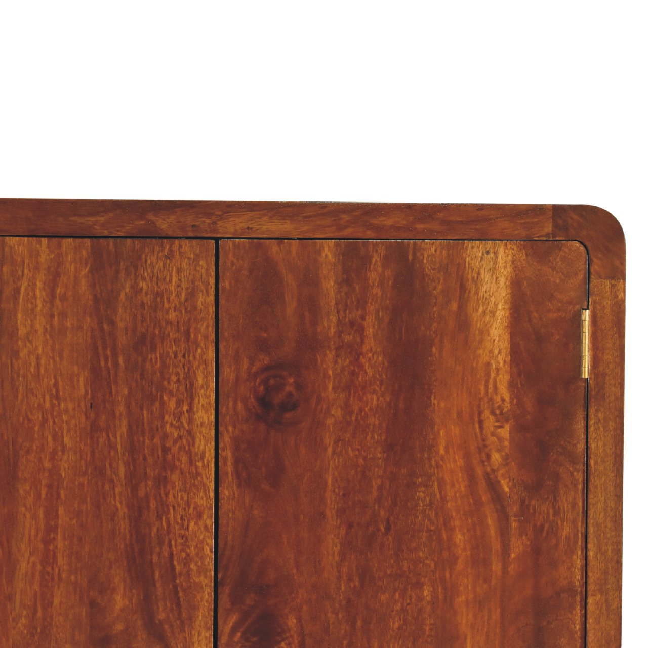 Curved Chestnut Wardrobe - Living with Luxury