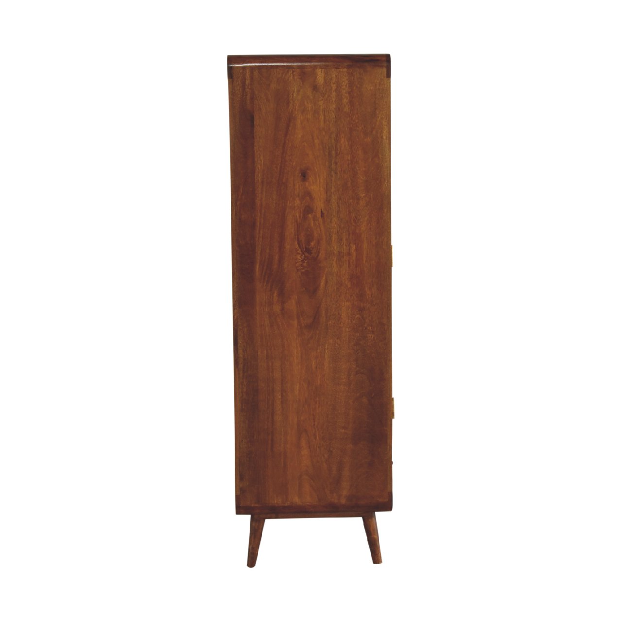 Curved Chestnut Wardrobe - Living with Luxury