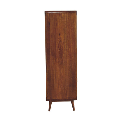Curved Chestnut Wardrobe - Living with Luxury