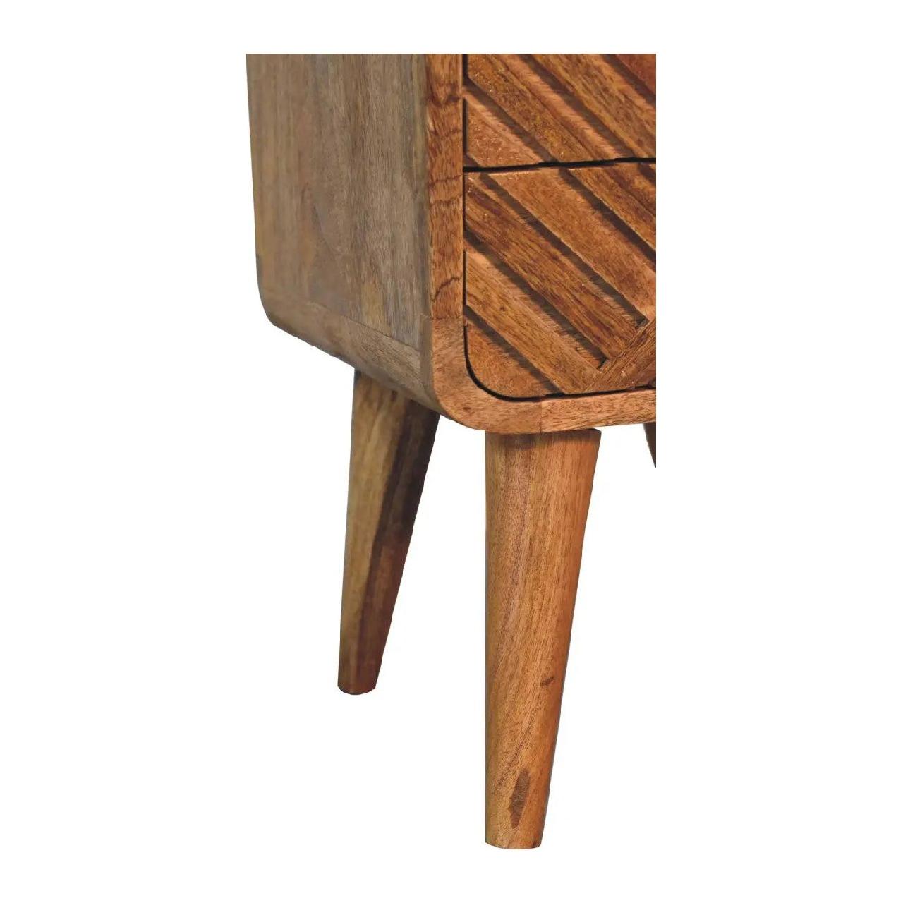 Mini Lille Curved Bedside - Living with Luxury