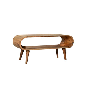 Wooden Coffee Table - Amaya Nordic Style Oak-Ish Finish with Modern Design
