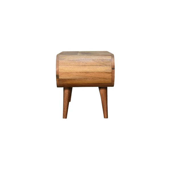 Wooden Coffee Table - Amaya Nordic Style Oak-Ish Finish with Modern Design