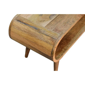 Wooden Coffee Table - Amaya Nordic Style Oak-Ish Finish with Modern Design