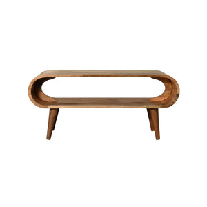 Wooden Coffee Table - Amaya Nordic Style Oak-Ish Finish with Modern Design