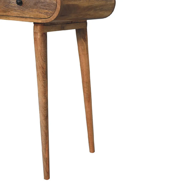 Curved Oak-ish Writing Desk – Premium Desk for Home Office