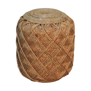 Jute Fibre Footstool Large Pattern