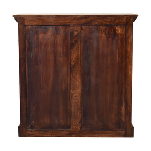 Light Walnut Cabinet with Glazed Doors - Living with Luxury