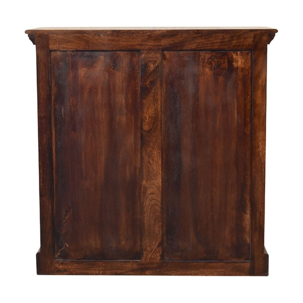Light Walnut Cabinet with Glazed Doors - Living with Luxury