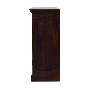 Light Walnut Cabinet with Glazed Doors - Living with Luxury