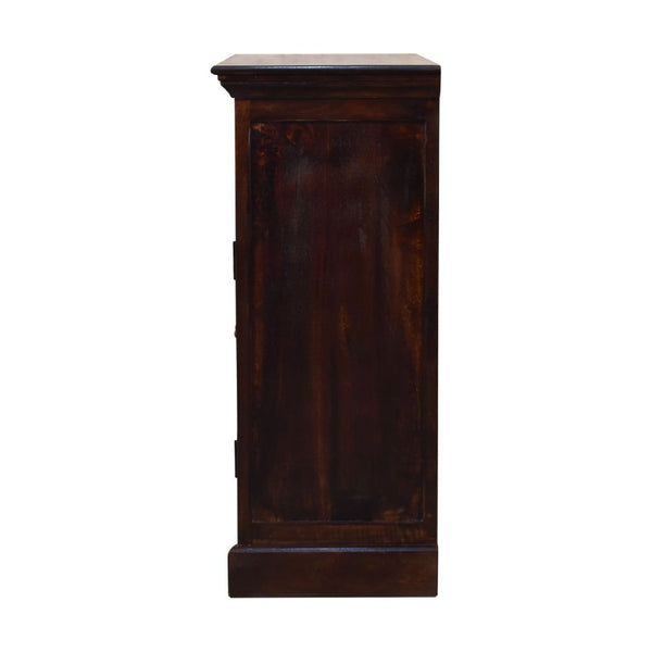 Light Walnut Cabinet with Glazed Doors - Living with Luxury