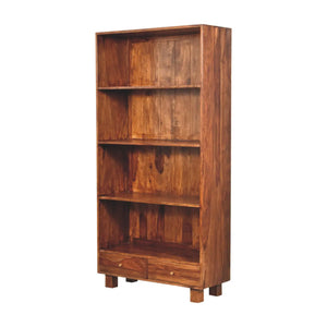 Tula Bookcase – Premium Sheesham Wood Storage Solution in Chestnut Finish