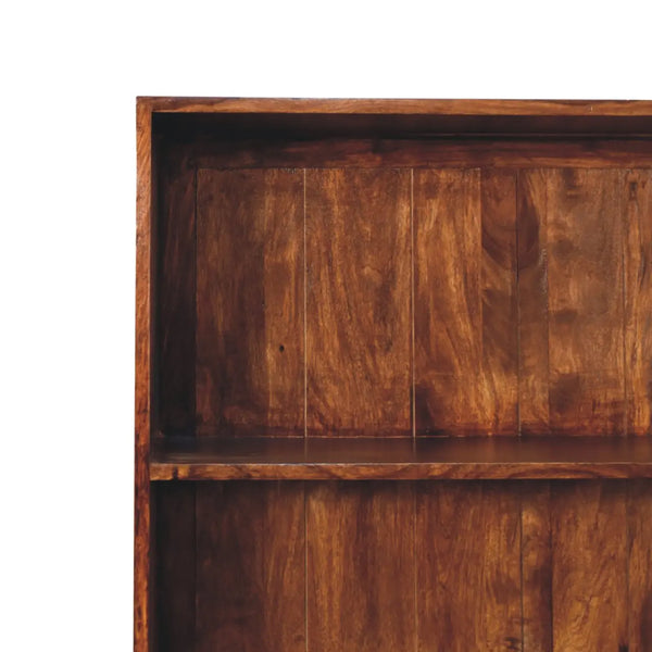 Tula Bookcase – Premium Sheesham Wood Storage Solution in Chestnut Finish