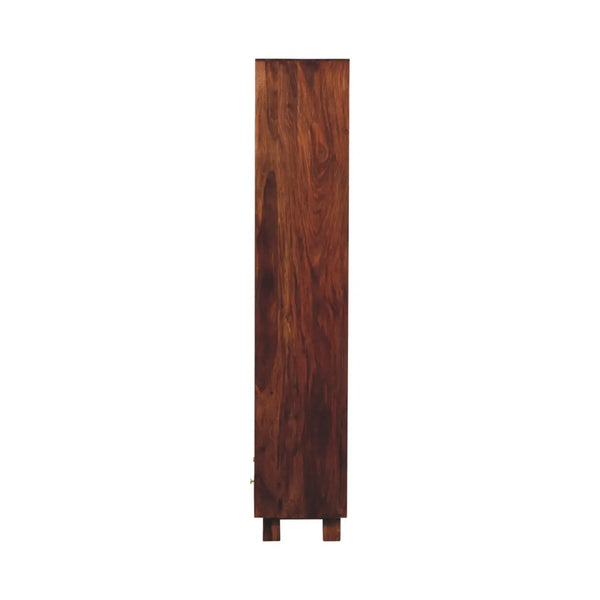 Tula Bookcase – Premium Sheesham Wood Storage Solution in Chestnut Finish