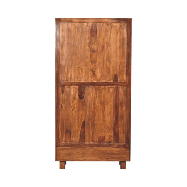 Tula Bookcase – Premium Sheesham Wood Storage Solution in Chestnut Finish